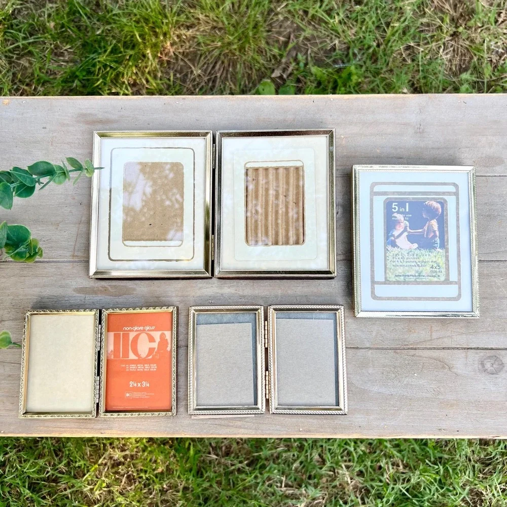 Vintage Mini Gold Frames | Set of 4